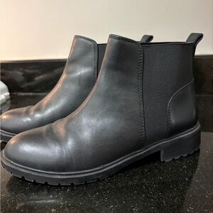 Steve Madden Black Ankle Booties